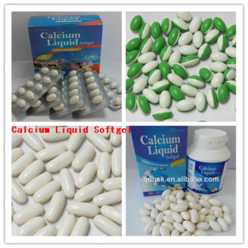 OEM Calcium Liquid Softgel Cálcio